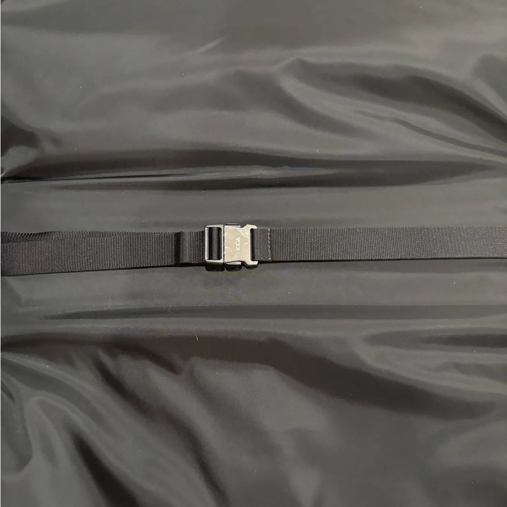 Tumi Black Textured Leather Garment Carry on Travel Bag